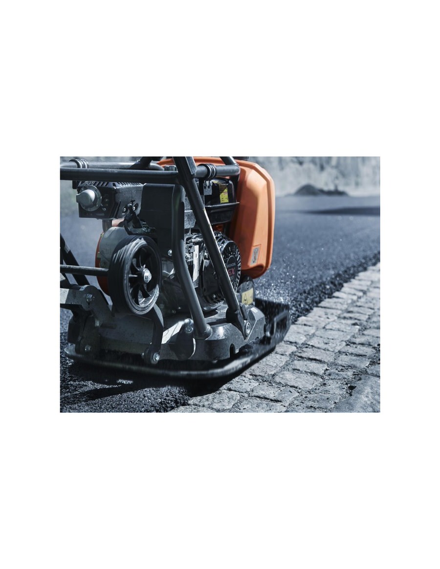 Husqvarna compactador bandeja vibradora 42x57 lf75 lat asfalto-tierra  95kg-3,6kw eur/día