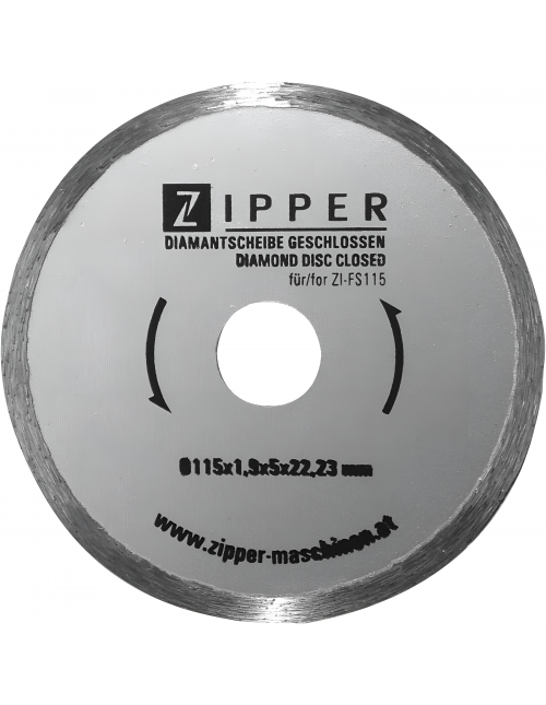 Disco de diamante FS115DS Zipper Ø...