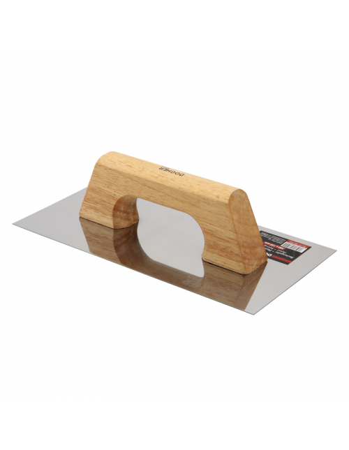 Llana rectangular inox m. madera 300x150