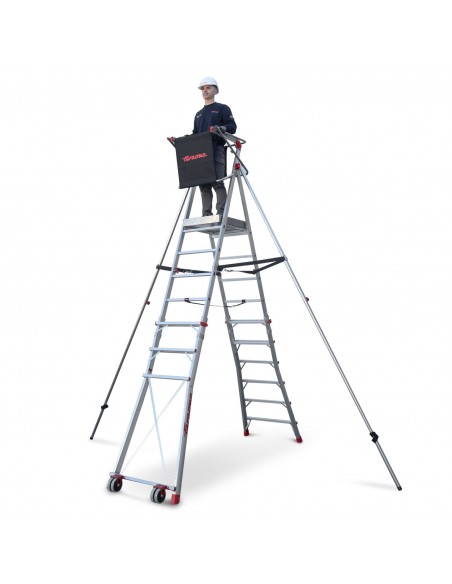 Escalera con plataforma PLS Faraone | 6 peldaños