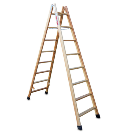 Escalera profesional doble subida de madera | LD